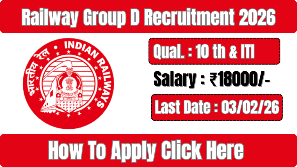 Railway Group D Recruitment 2026